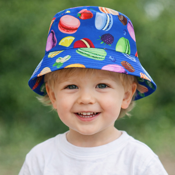 Macaron Magic Bucket Hat – Navy Blue