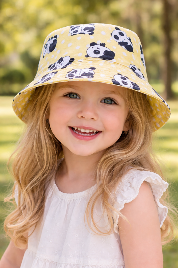 Panda Bucket Hat – Yellow