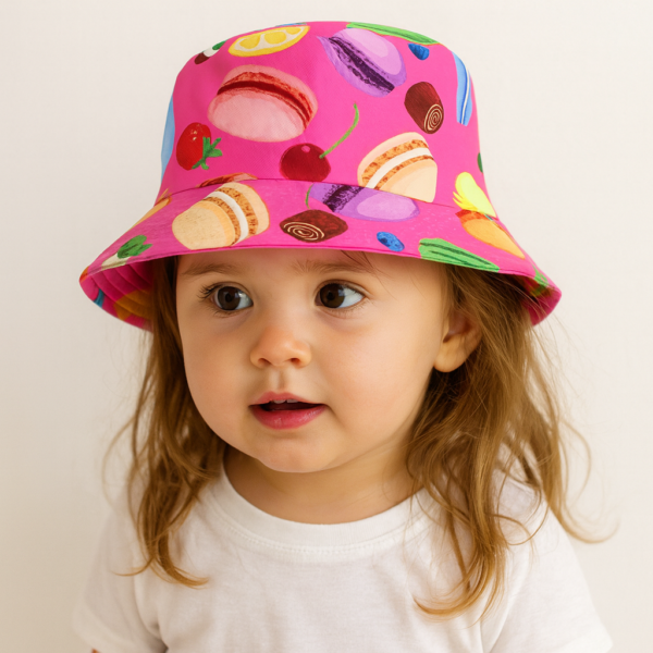 Macaron Magic Bucket Hat – Fuchsia