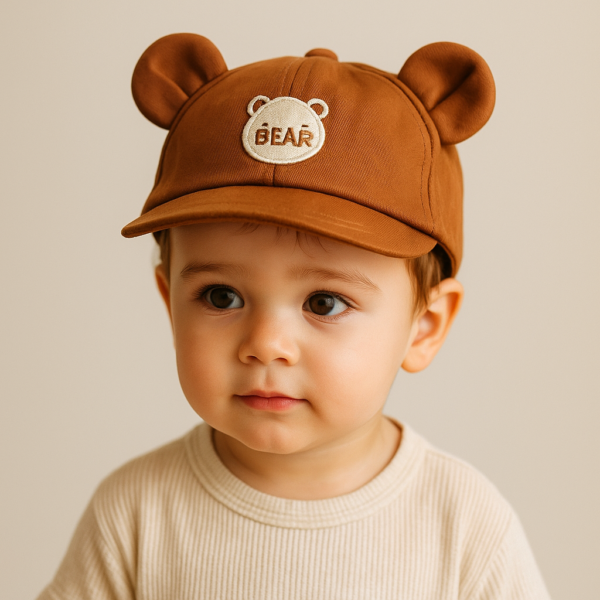 Bear Ear Cap – Dark Brown