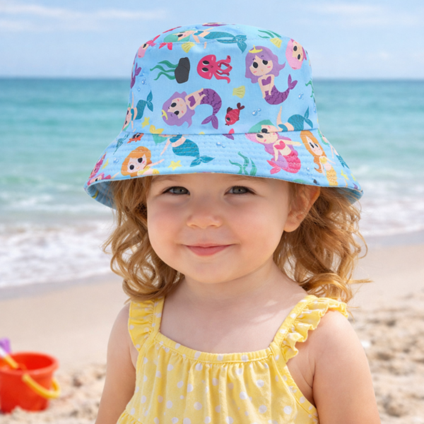 Little Mermaid Bucket Hat – Sky Blue