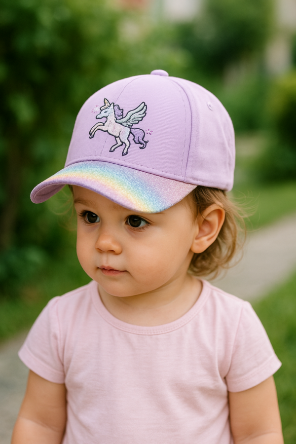 Sparkle Unicorn Cap – Purple