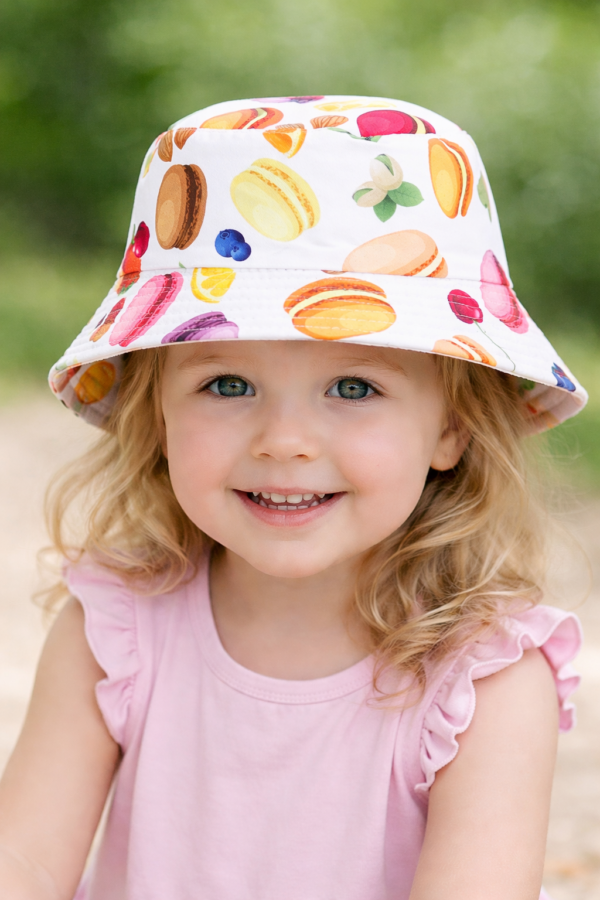 Macaron Magic Bucket Hat – White