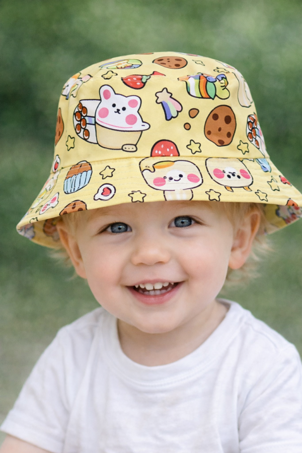 Happy Dessert Bucket Hat – Yellow