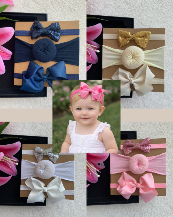 Shimmer Baby Headband Set