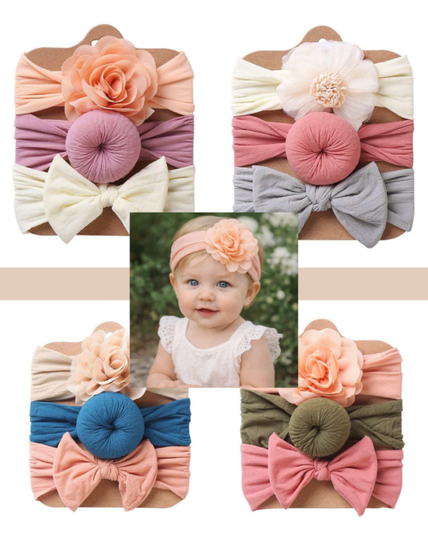 Blossom Charm Baby Headband Set
