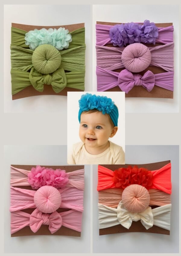 Blush and Bloom Headband Set