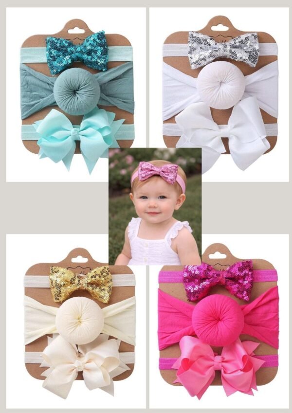 Shimmer Baby Headband Set