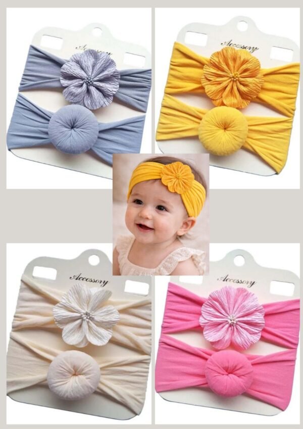 Twin Baby Headband Set
