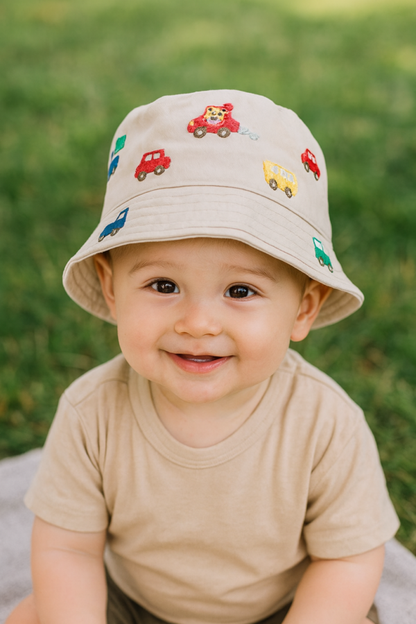 Cars Bucket Hat – Cream Bucket Hat
