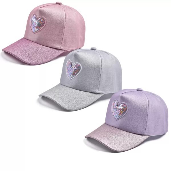 Glitter Heart Shine Cap