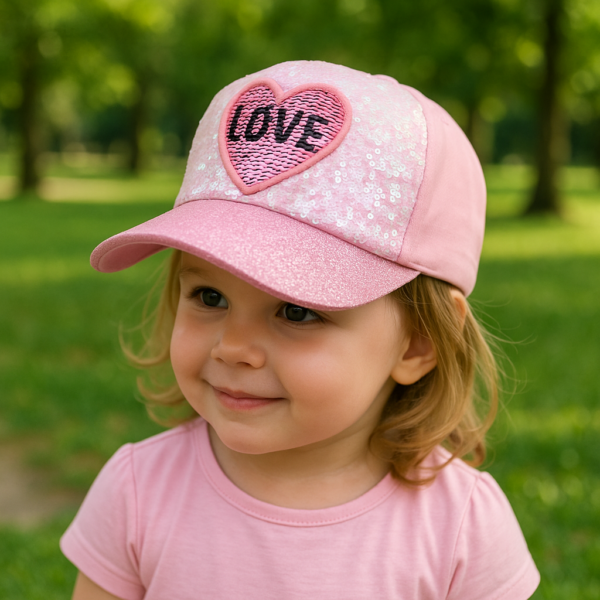 Glitter Girls Love Cap – Pink