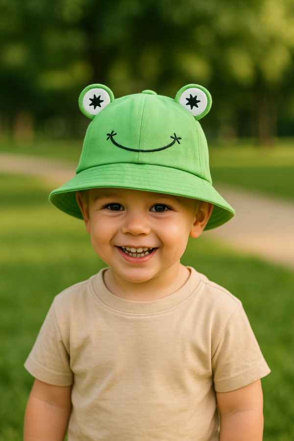Frog Bucket Hat – Green