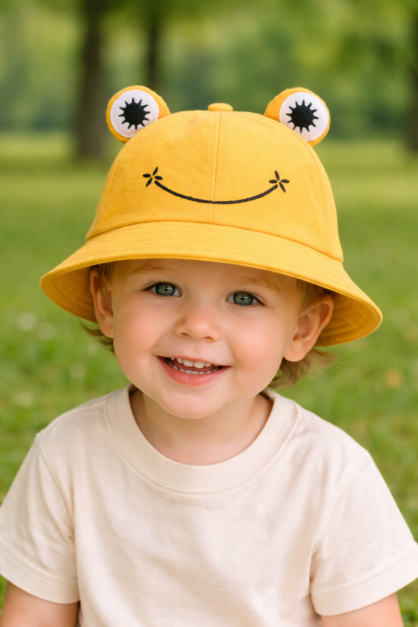 Frog Bucket Hat – Yellow
