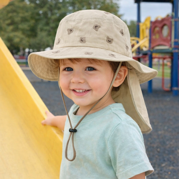 Neck Cover Hat – Beige