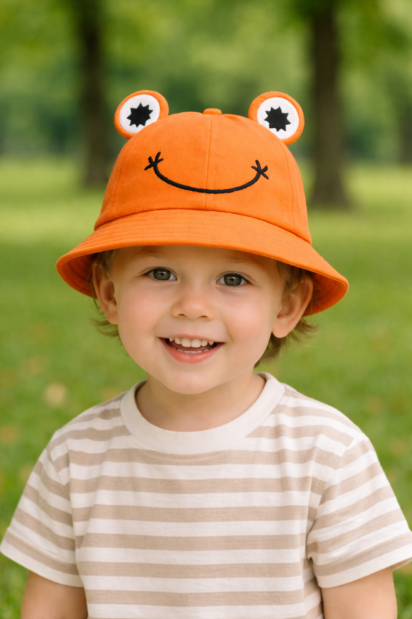 Frog Bucket Hat – Orange