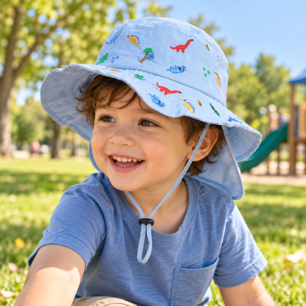 Neck Cover Hat – Sky Blue