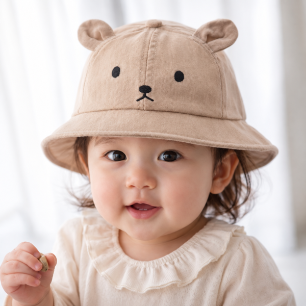 Bear Bucket Hat – Brown