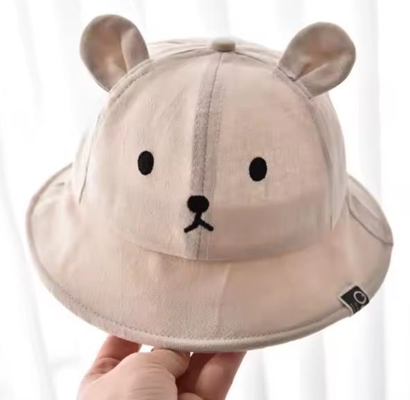 Bear Bucket Hat – Beige