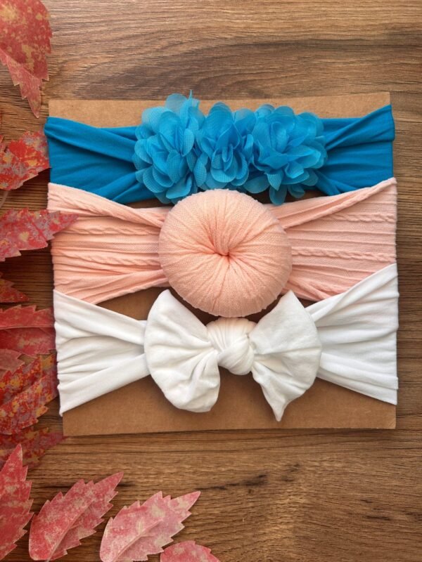 Blush and Bloom Headband – Blue