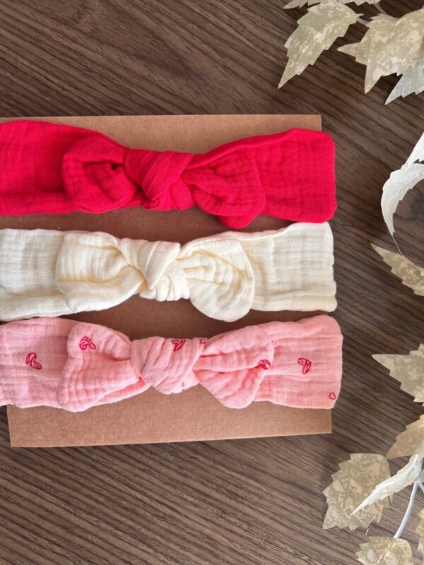 Cotton Knot Headband – Red