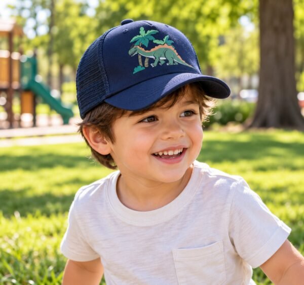 Wonder Kids Jurassic Explorer Cap – Navy Blue